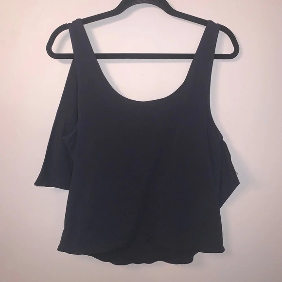 Free People Big Bow Black Tank L - Picture 2 of 8